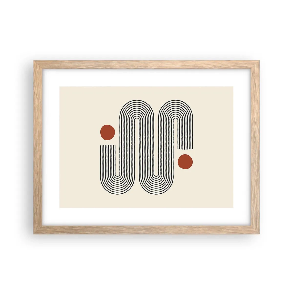 Poszter világos tölgy keretben - Elejétől végéig - 40x30 cm