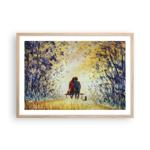 Poszter világos tölgy keretben - Varázslatos pillanat - 70x50 cm