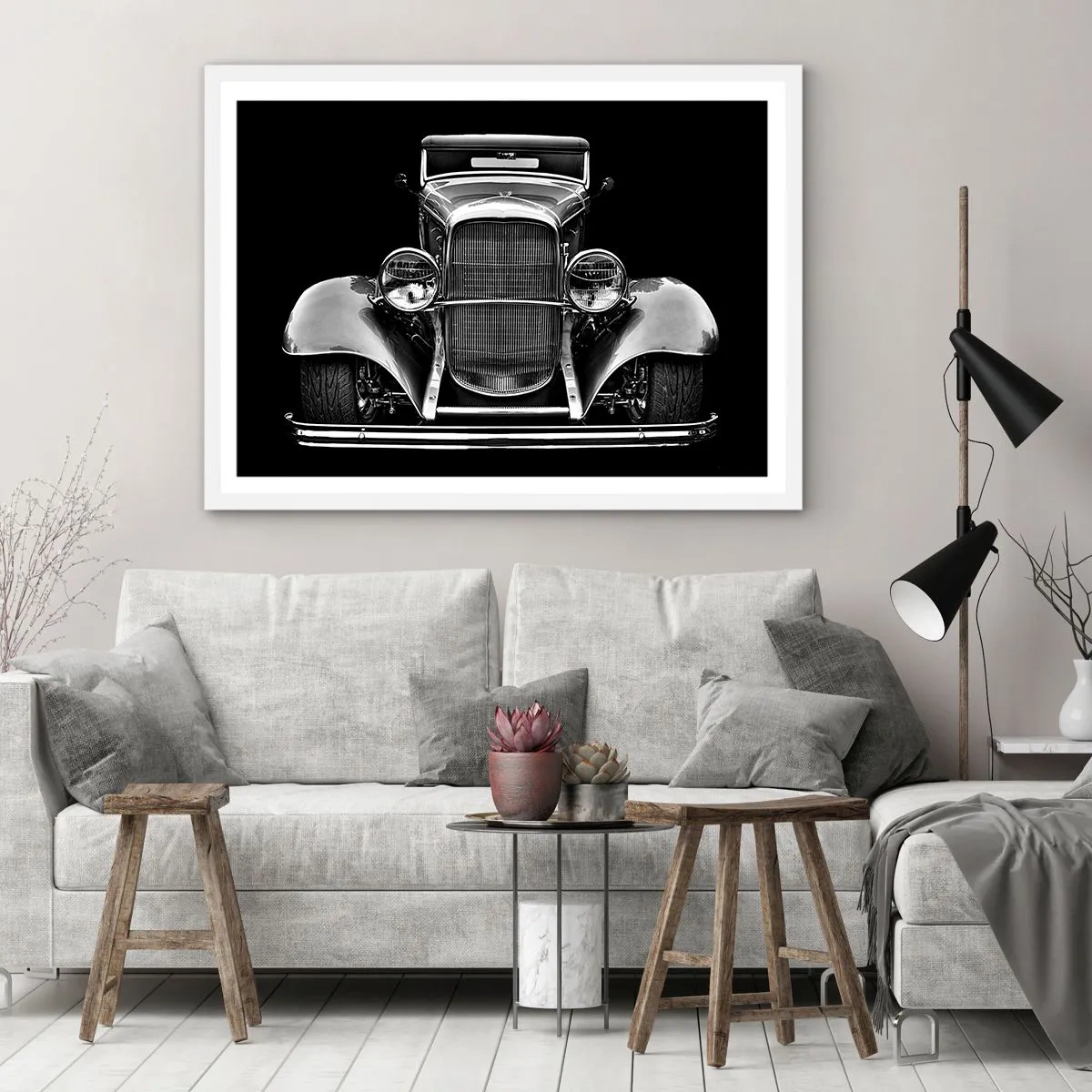 Poszter fekete keretben - Egy igazi genelman - 91x61 cm