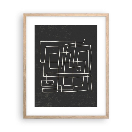 Poszter világos tölgy keretben - Nem olyan egyszerű - 40x50 cm