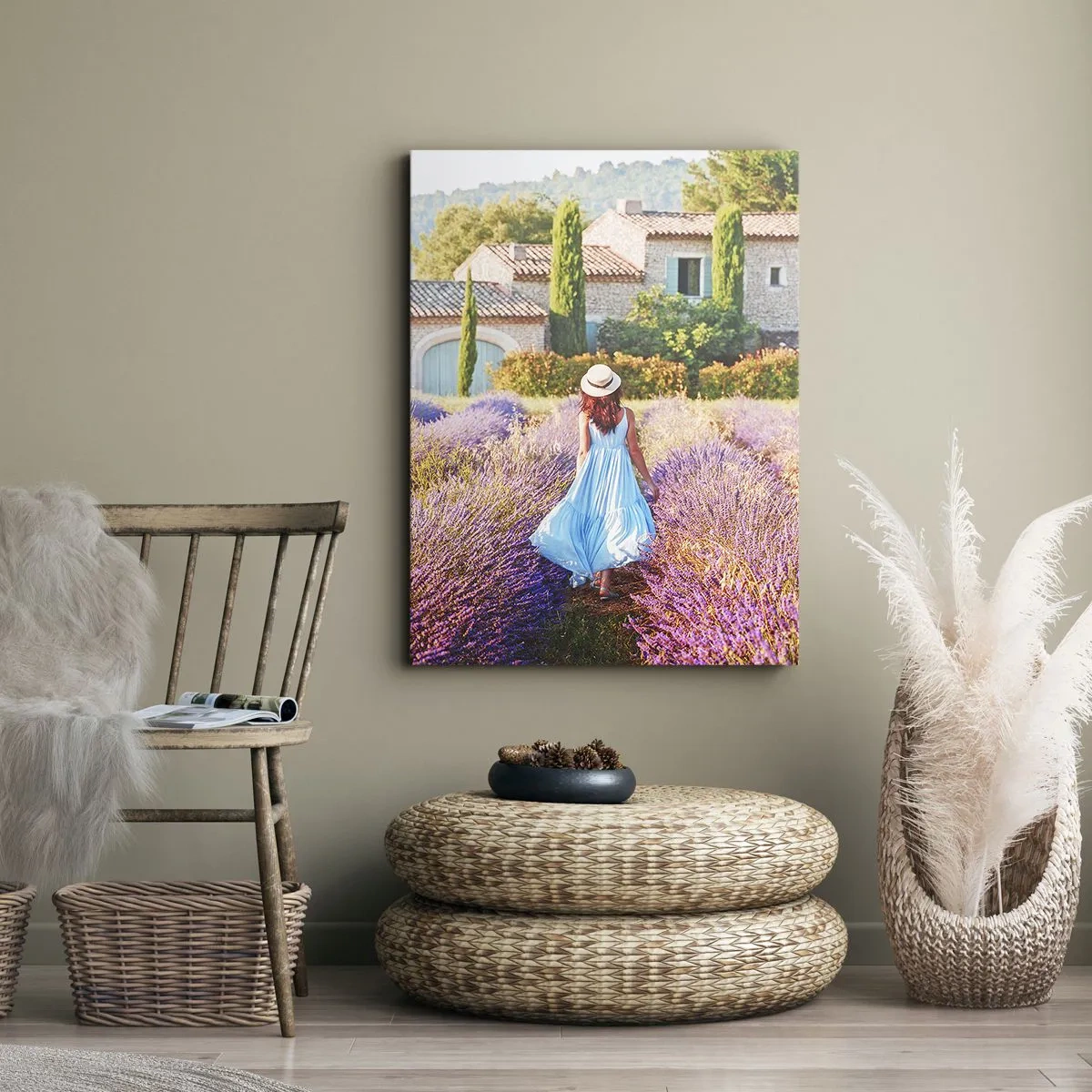 Vászonkép - Levendula lány - 50x70 cm