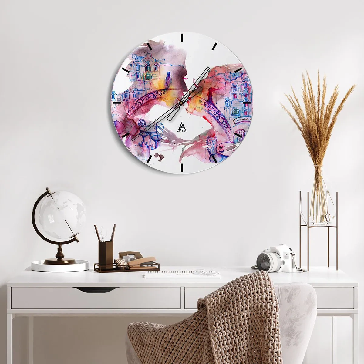 Falióra, Óra - A sóhajok titkos hídja - 40x40 cm