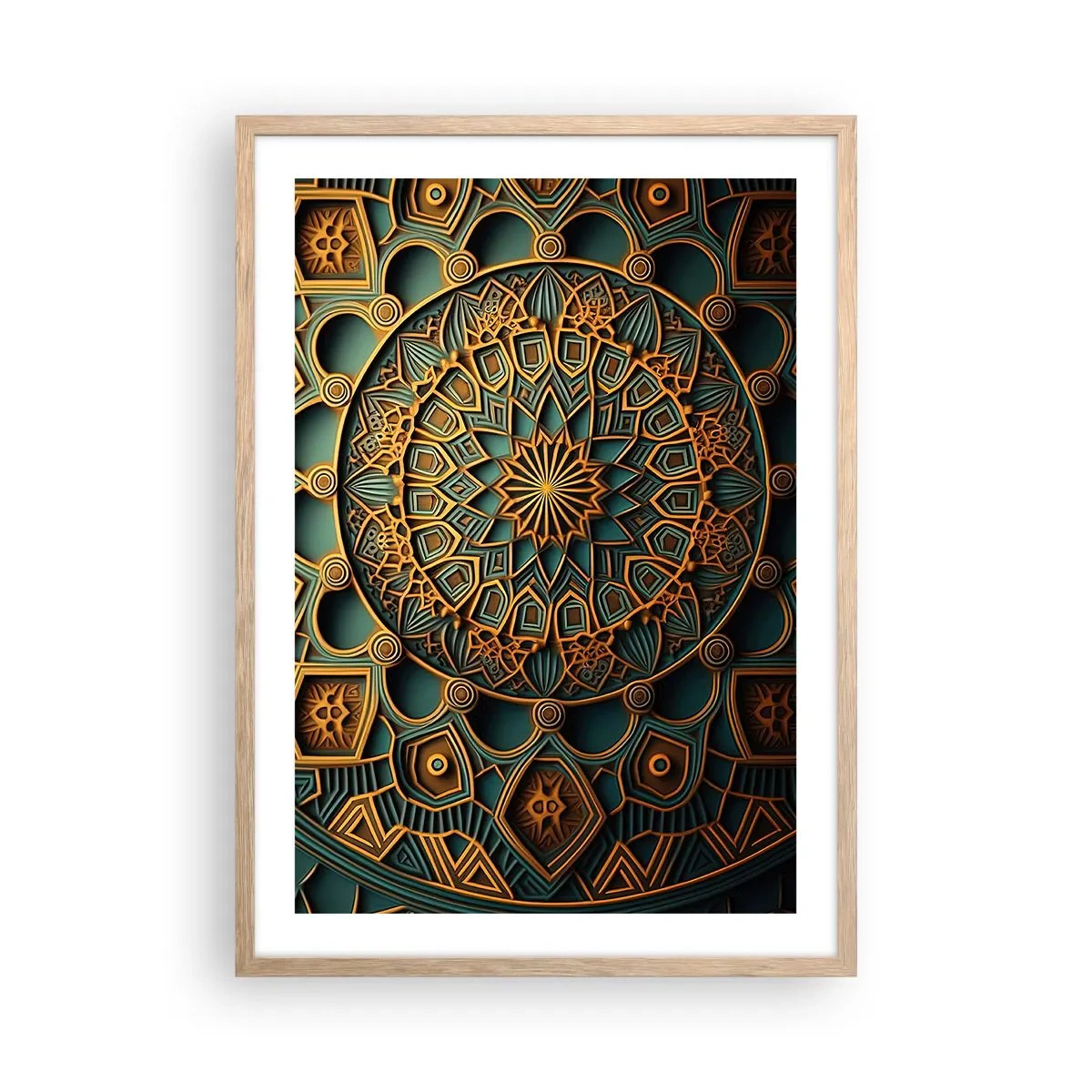 Poszter világos tölgy keretben - Egy arab éghajlaton - 50x70 cm