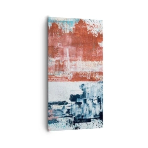 Vászonkép - Fele-fele absztrakt - 65x120 cm