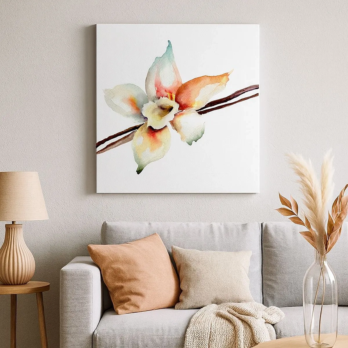 Vászonkép - Festékkel kiöntött édesség - 30x30 cm