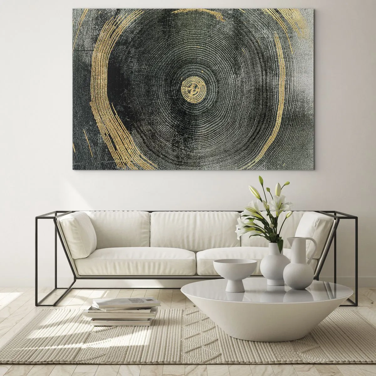 Üveg kép - Változás és időtartam - 120x80 cm