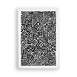 Poszter fekete keretben - Kolumbusz előtti kompozíció - 61x91 cm