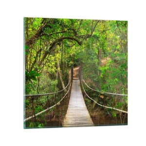 Üveg kép - Mert van egy kúszónövény a kertben - 30x30 cm