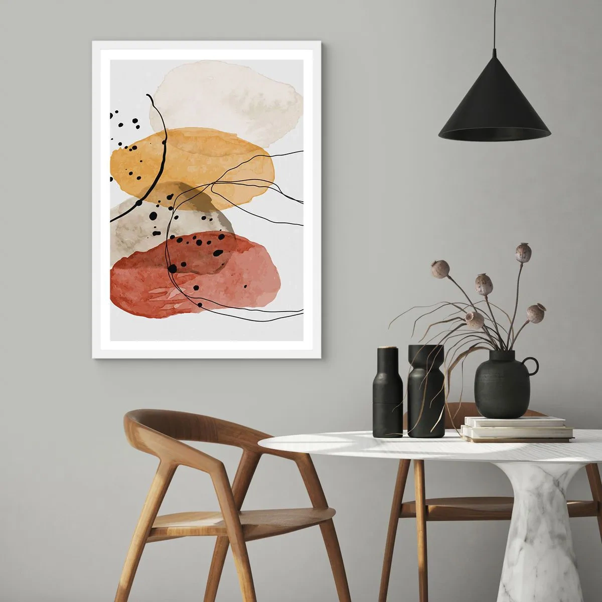 Poszter fekete keretben - Mint a könnyű, friss levegő - 40x50 cm