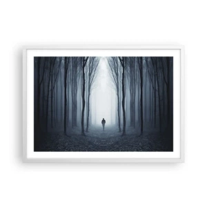 Poszter fekete keretben - És minden egyszerű és világos - 70x50 cm