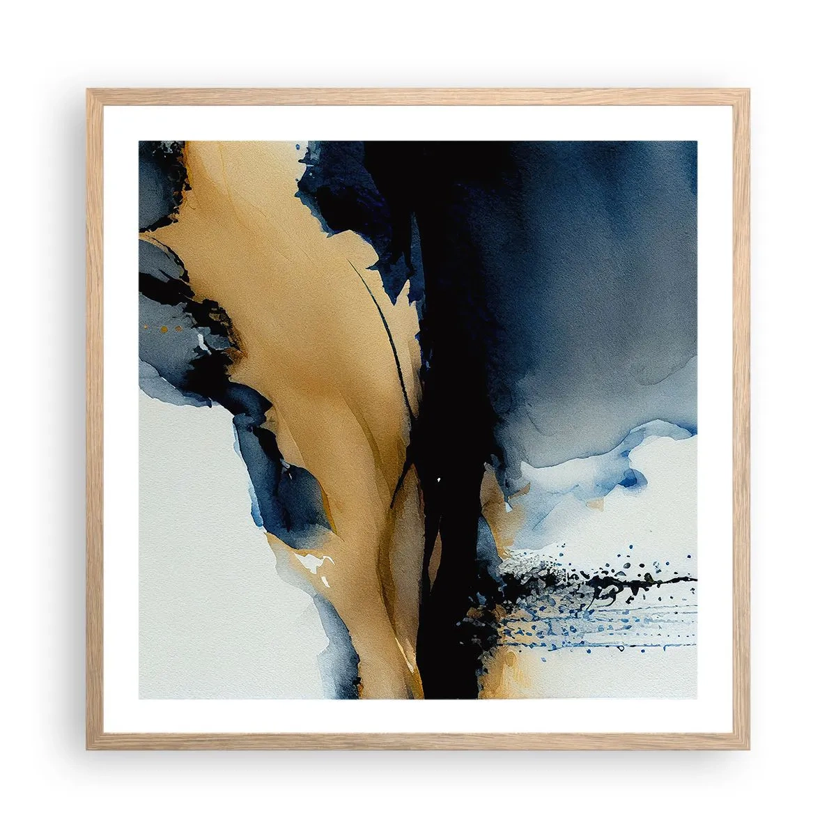 Poszter világos tölgy keretben - A fátyol mögött - 60x60 cm
