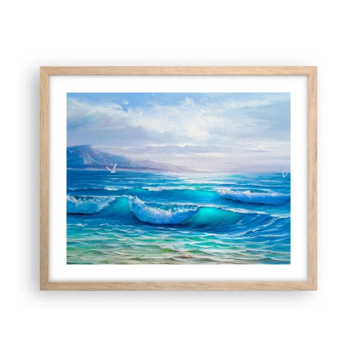 Poszter világos tölgy keretben - Megkönnyebbülést hoz - 50x40 cm