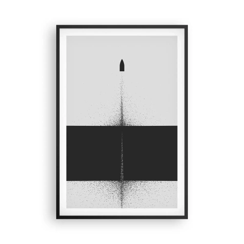 Poszter fehér keretben - Egyenesen a cél felé - 61x91 cm