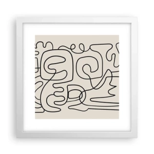 Poszter fekete keretben - A nyomonkövetésben - 30x30 cm