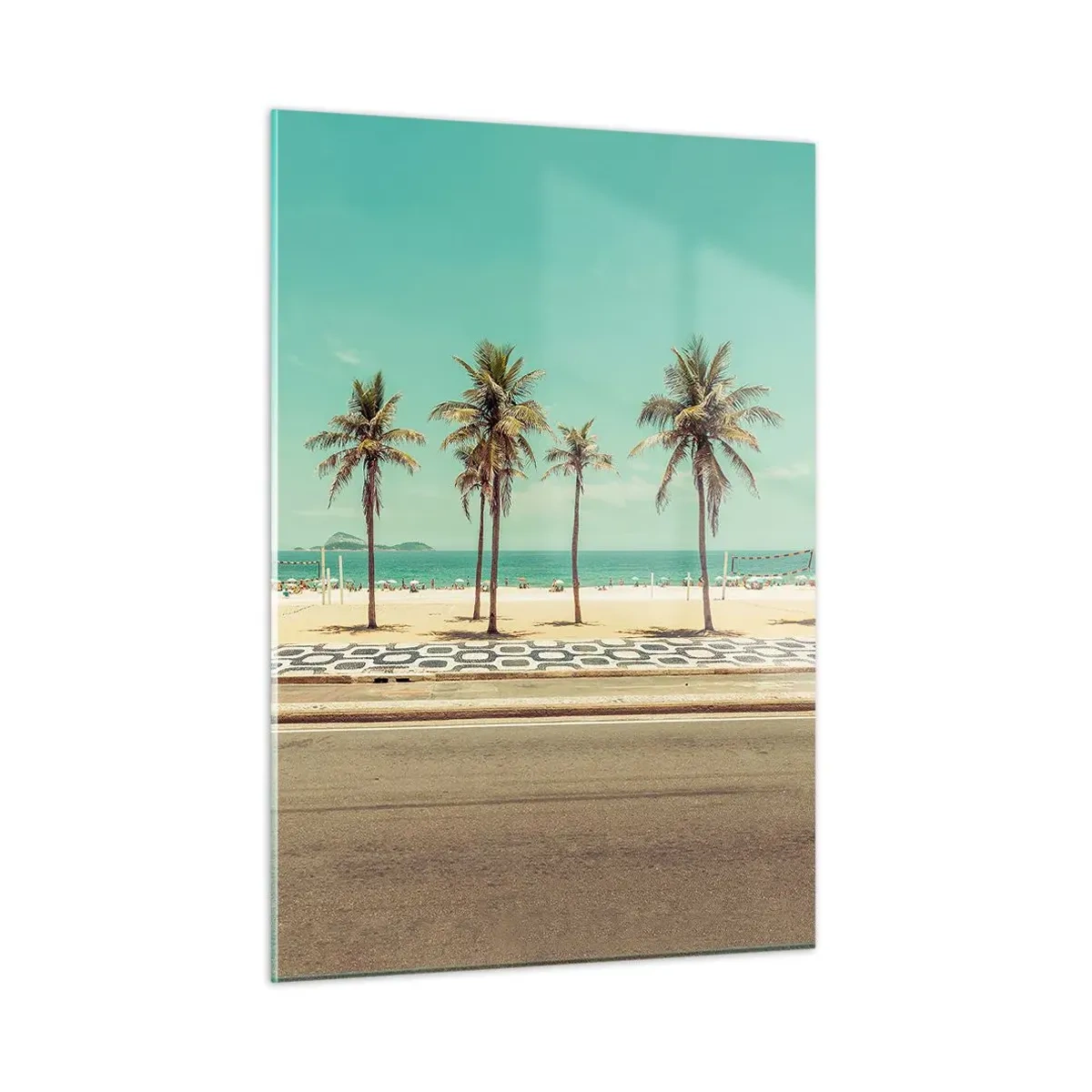 Üveg kép - A tengerparton - 50x70 cm