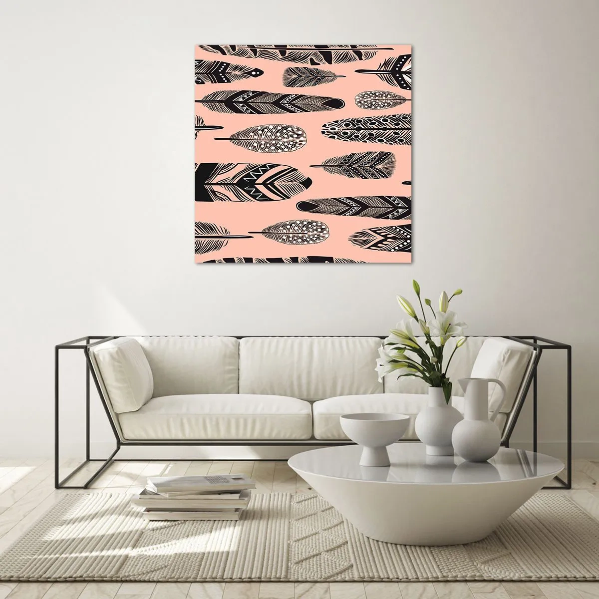 Üveg kép - Indiai gyűjtemény - 70x70 cm