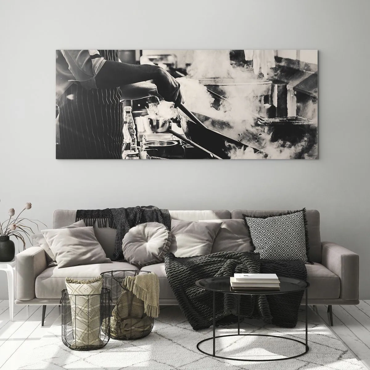 Üveg kép - Az ízek alkímiája - 140x50 cm