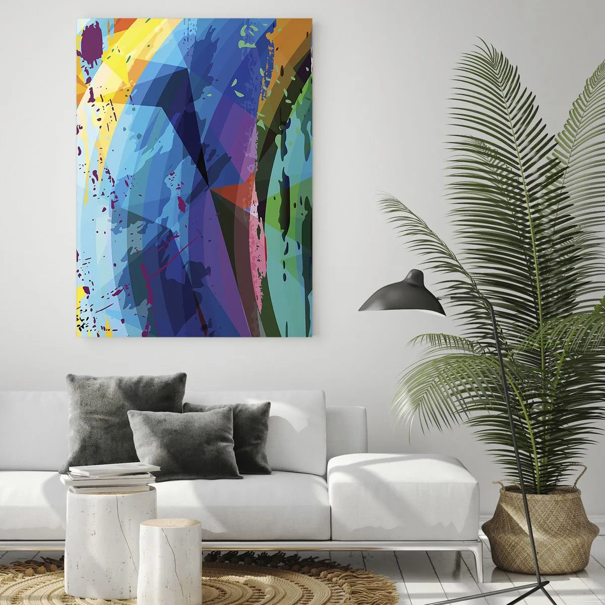 Üveg kép - Színes szédülés - 50x70 cm