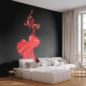 Öntapadós Fotótapéta Deluxe Sticker - A flamenco tüzes szelleme - Táncos, Flamenco, Tánc - 100x70 cm