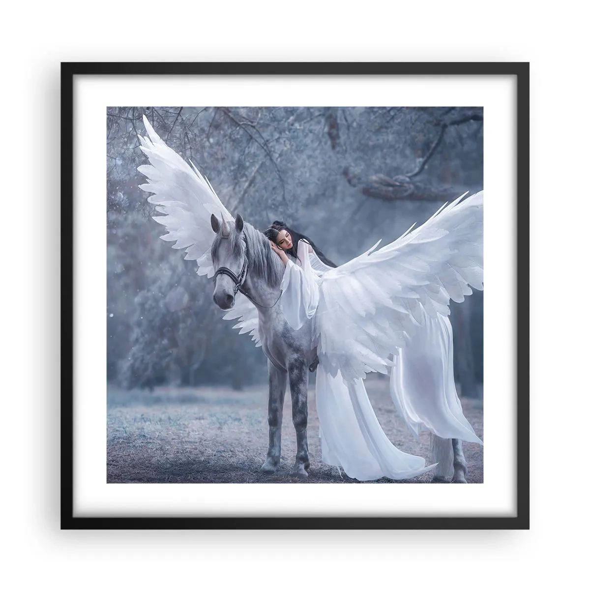 Poszter fehér keretben - Egy ihletett pillanat - 50x50 cm