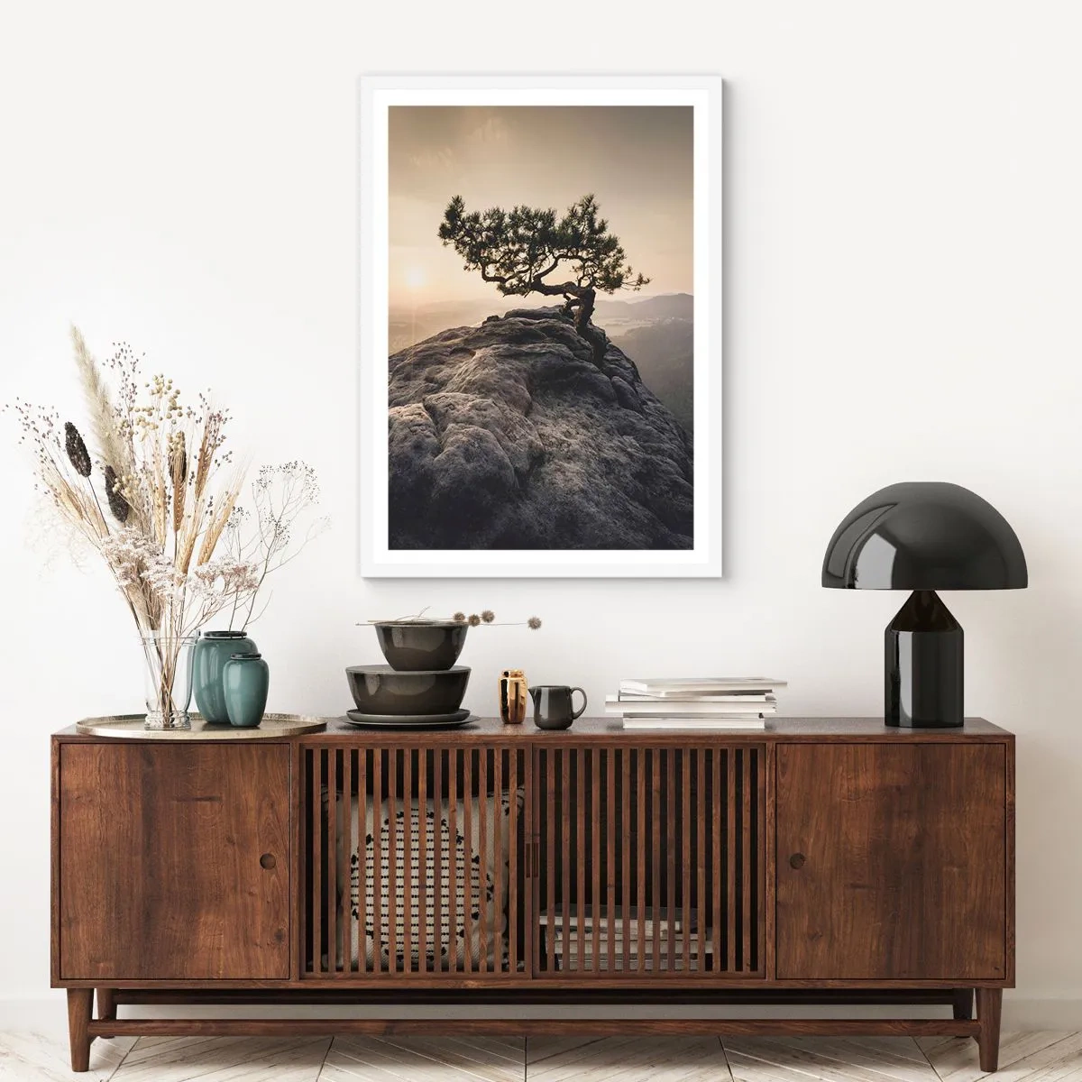 Poszter fekete keretben - Az élet mindig győz - 50x70 cm