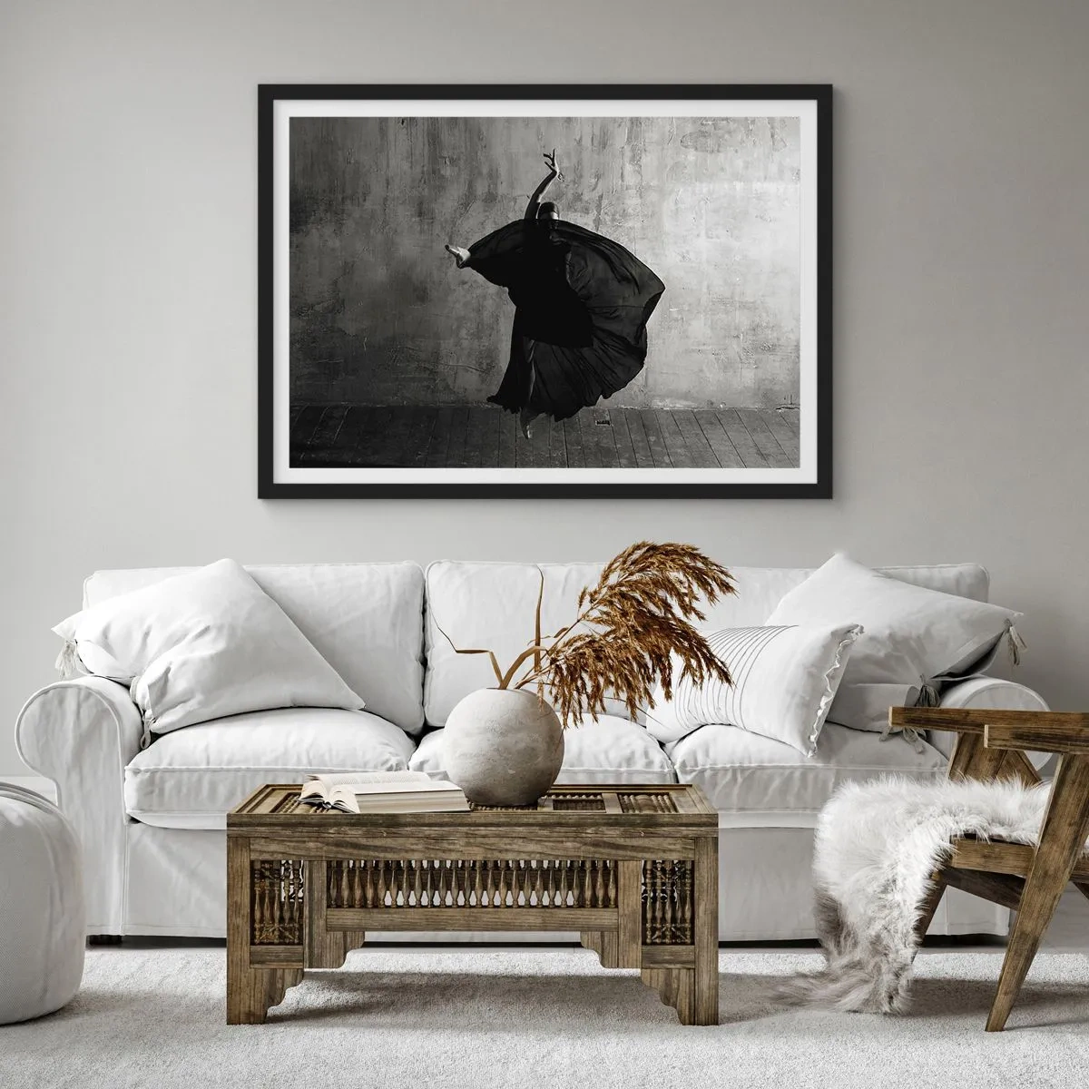 Poszter fehér keretben - Szenvedélyes pas - 100x70 cm