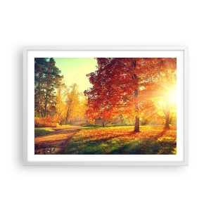 Poszter fekete keretben - A vörös gyönyörű - 70x50 cm
