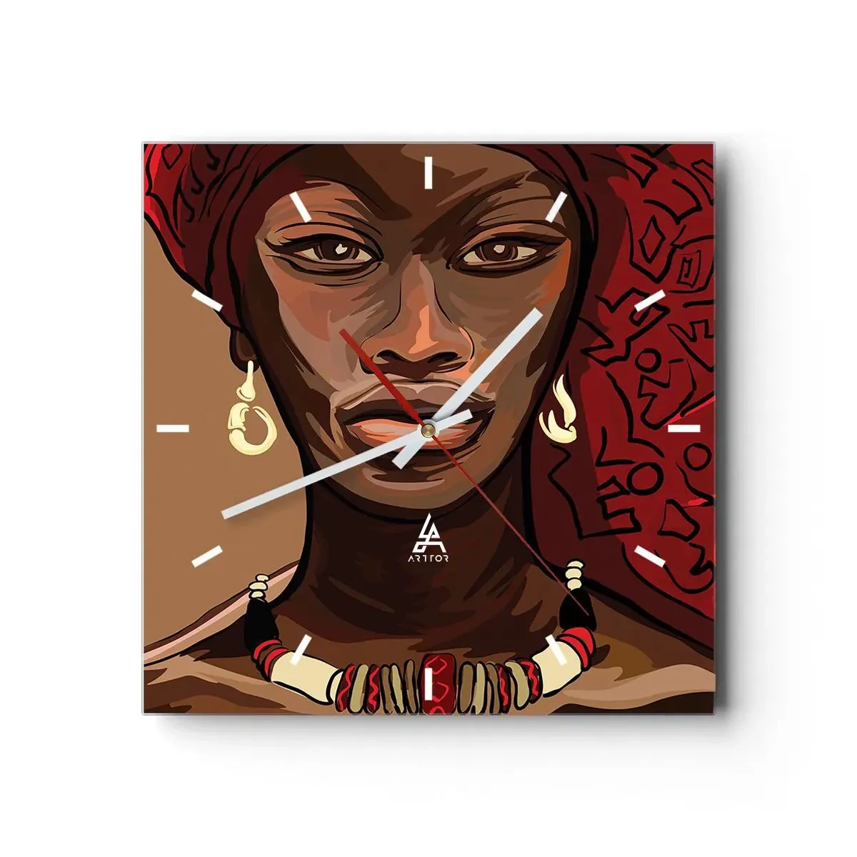 Falióra, Óra - Ébenfa Vénusz - 30x30 cm