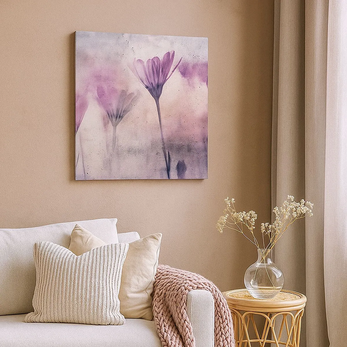 Vászonkép - A virágok álma - 30x30 cm