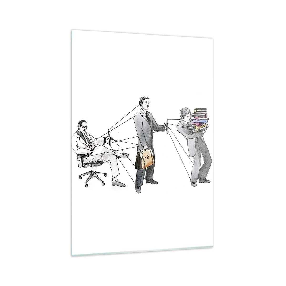 Üveg kép - Mindenkinek megvan a maga gazdája - 50x70 cm