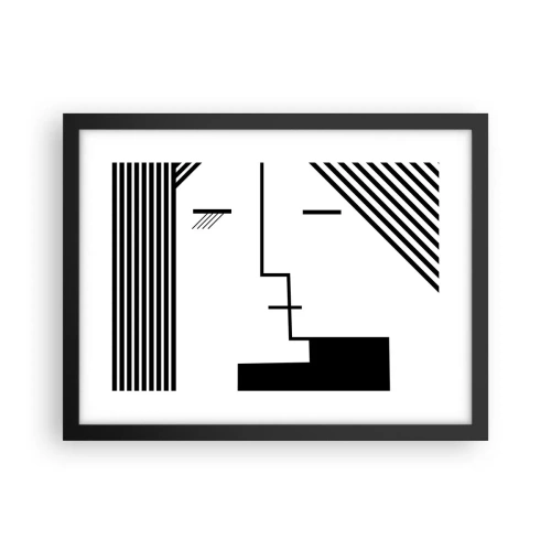 Poszter fehér keretben - Egyszerűen egy csók - 40x30 cm