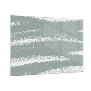 Üveg kép - Absztrakció téli hangulatban - 100x70 cm