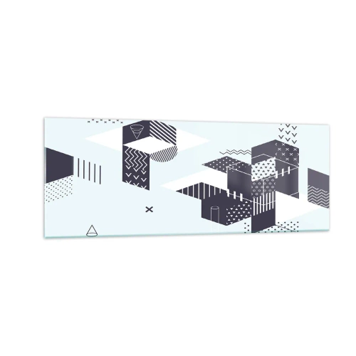 Üveg kép - Lélekben a matematika - 140x50 cm