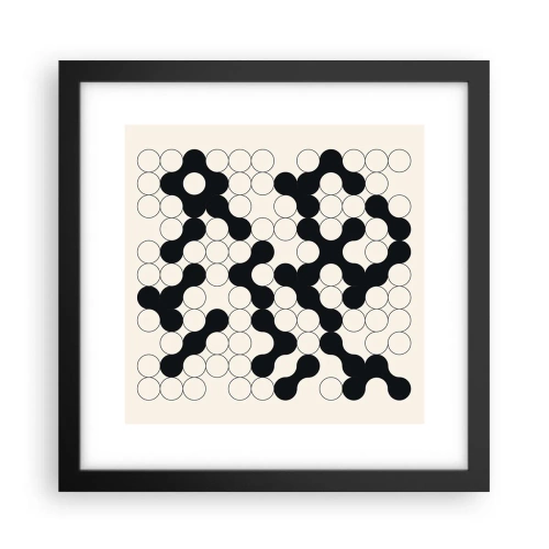 Poszter fehér keretben - Kínai játék - variáció - 30x30 cm