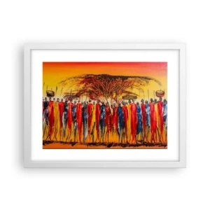 Poszter fekete keretben - Oda, oda, oda oda mennek - 40x30 cm