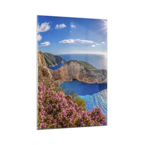 Üveg kép - Nagyszerű görög nyaralásom - 80x120 cm