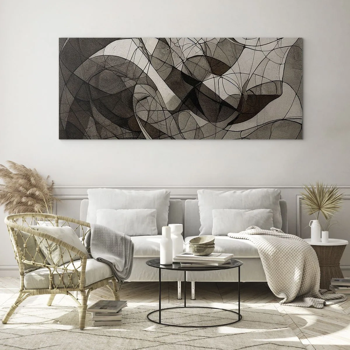 Üveg kép - A föld színeinek keringése - 100x40 cm