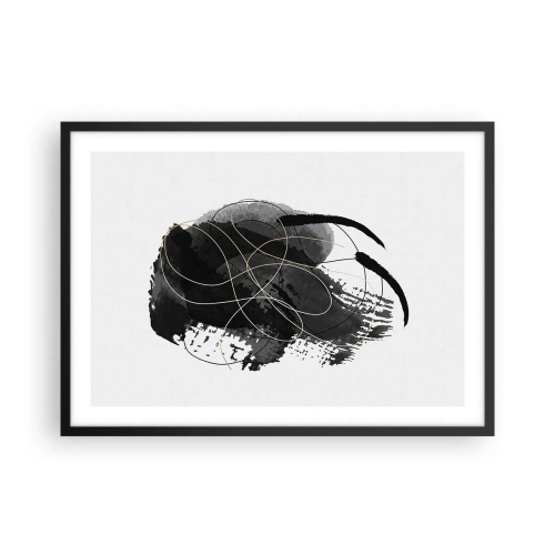 Poszter fehér keretben - Feketéből készült - 70x50 cm