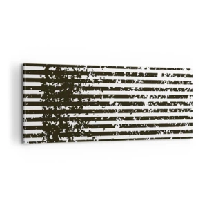 Vászonkép - Ritmus és zaj - 100x40 cm