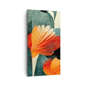 Vászonkép - A trópusok forrósága és a zöldellő hűvösség - 55x100 cm