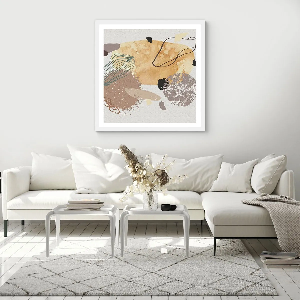 Poszter fekete keretben - Alkalmazott plumkológia - 60x60 cm