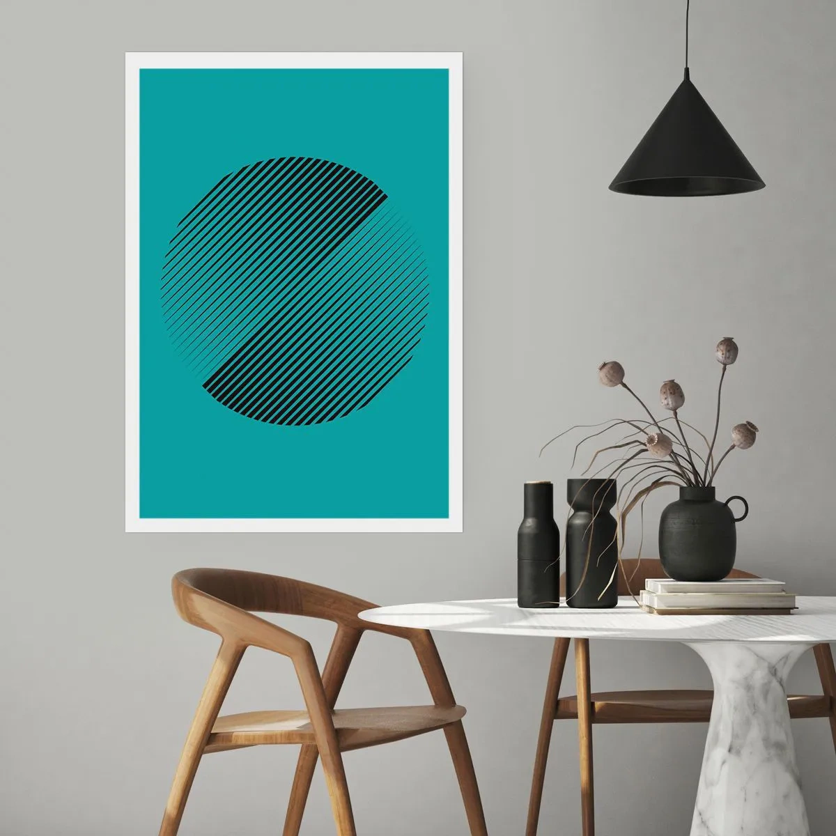 Poszter - A kör - egy geometriai variáció - 50x70 cm