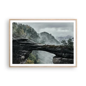 Poszter világos tölgy keretben - A kaland hamarosan kezdődik - 100x70 cm