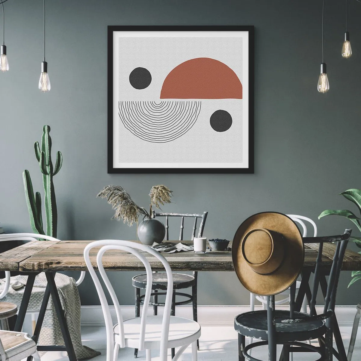 Poszter fehér keretben - A kerék tökéletessége - 50x50 cm