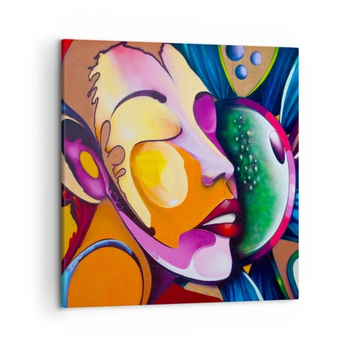 Vászonkép - Megérinteni színnel - 50x50 cm