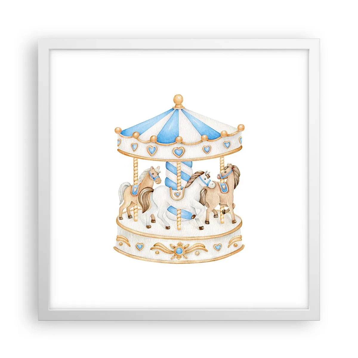 Poszter fekete keretben - Édes gyermekkor - 40x40 cm