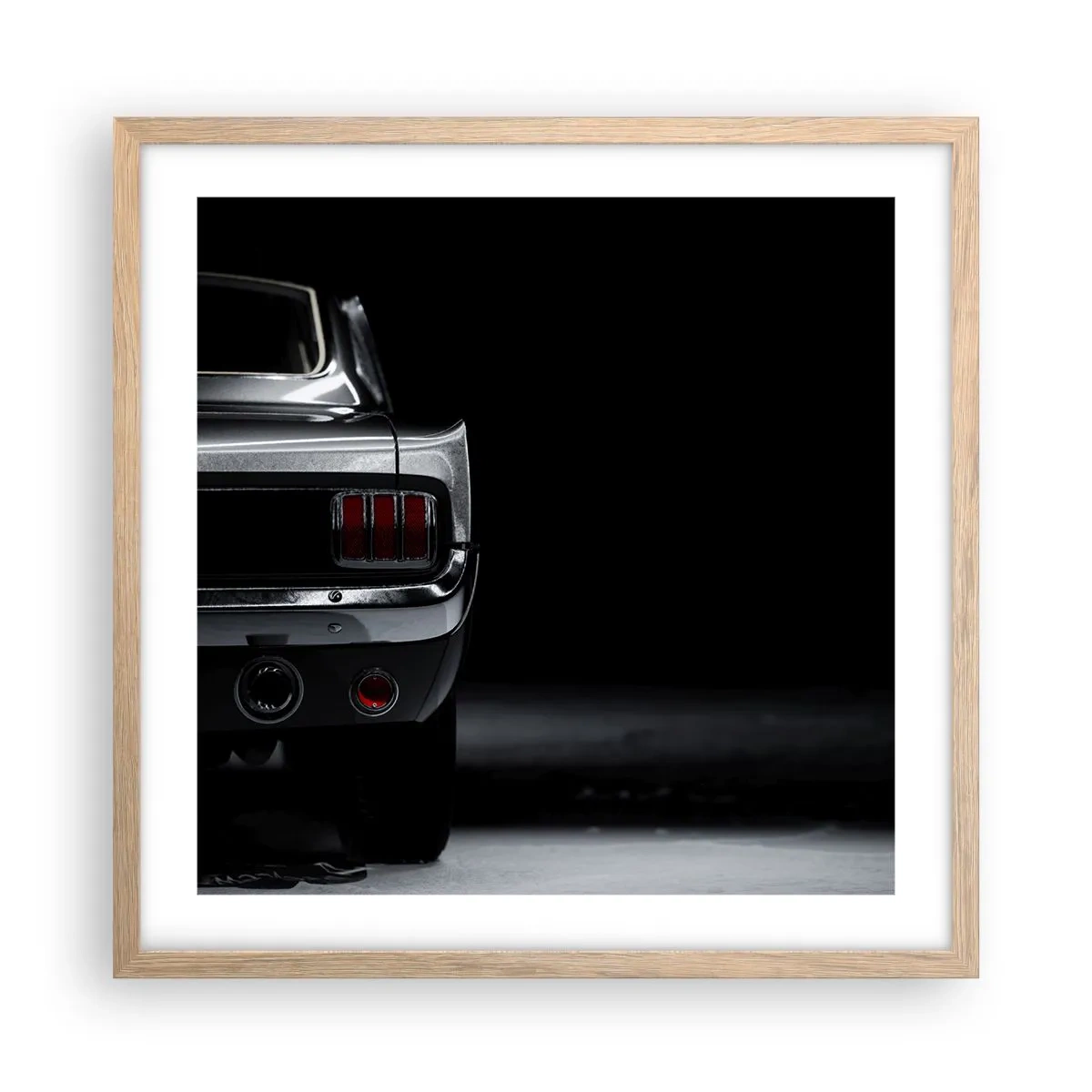 Poszter világos tölgy keretben - Klasszikus báj - 50x50 cm