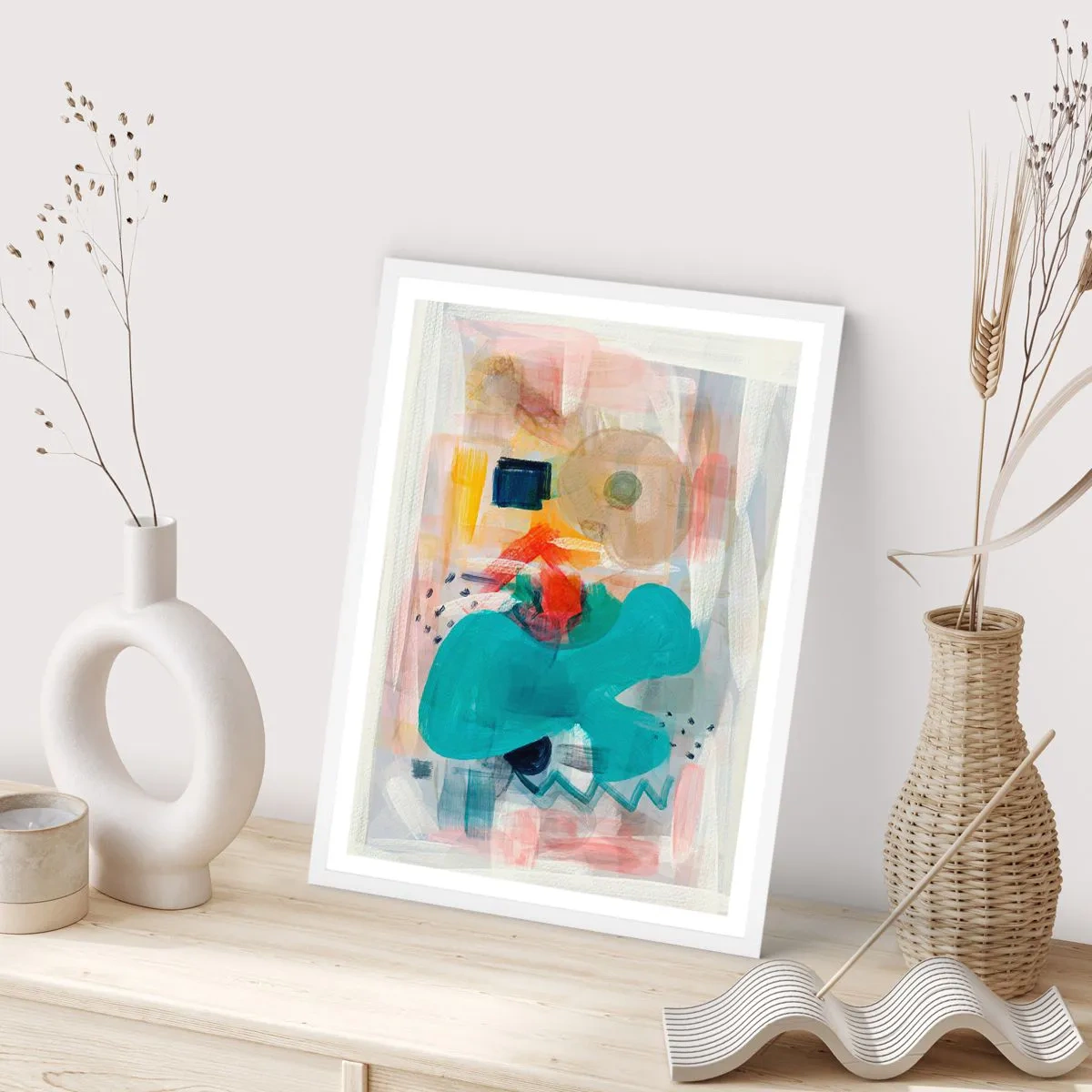 Poszter fekete keretben - Színes játék - 61x91 cm