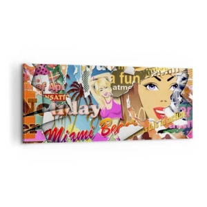 Vászonkép - Nyári visszaemlékezések - 100x40 cm