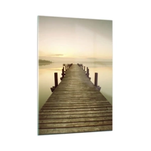 Üveg kép - Hajnal előtt, hajnal, fény - 50x70 cm